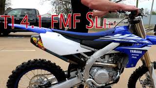 2018 YZ450F FMF VS STOCK [upl. by Ameehsat]