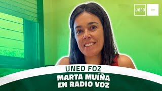 A coordinadora da UNED Foz Marta Muíña pasou polos micros de RadioVoz somosUNED lugo matrícula [upl. by Gage]