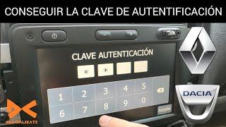 Como conseguir la clave de autentificación Dacia Renault  Desmontar la radio Dacia Lodgy Dokker [upl. by Acassej]