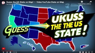 Guess the US State on the Map  Ultimate Geography Quiz Challenge [upl. by Liatnahs]