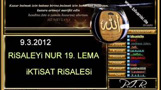 SOHBET PiR HOCA932012RiSALEYi NUR 19 LEMAZ iKTiSAT RiSALESi [upl. by Bigg]