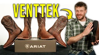 TOO COOL A Closer Look at Hybrid VentTEK Ariat Boots [upl. by Pomeroy37]