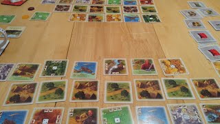 Rivals for Catan board game  how to setup play and review  Amass Games  HD Settlers two player [upl. by Meghann]