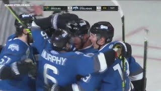 Idaho Steelheads advance in ECHL playoffs after fourth OT win vs Utah [upl. by Edeline472]