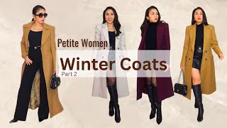 Winter Coats  PETITE Women Part 2 Karen Millen amp Mango  FallWinter Footwear  Fashion tips [upl. by Rabaj]