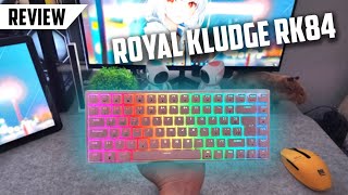 Teclado Mecânico 75 RGB LINDO e SEM FIO Royal Kludge RK84 [upl. by Aititil]