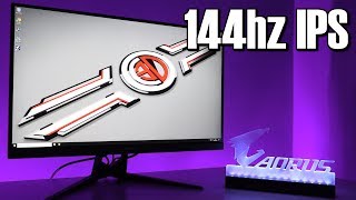 Gigabyte Aorus AD27QD Tactical Gaming Monitor 144hz 1440p QHD 1ms IPS HDR [upl. by Burack]