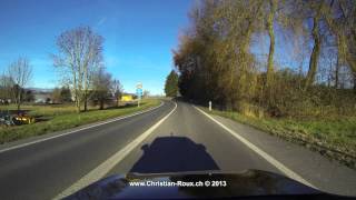 Switzerland 252 Camera on board Matran to Cudrefin GoPro Hero3 UHD4K [upl. by Thaine743]