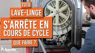 Pourquoi le lave linge s’arrête en cours de programme [upl. by Atiuqihc]