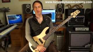 Bass Guitar Lesson  Phrygian Mode  Tony Grey [upl. by Ellac]