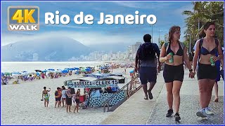 ã€4Kã€‘WALK ðŸ‡§ðŸ‡· IPANEMA  Rio de Janeiro BRAZIL 2023 [upl. by Karoly]