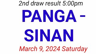 STL  PANGASINAN March 9 2024 2ND DRAW RESULT [upl. by Ainorev]