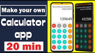How to make a Calculator in Android Studio  2024 [upl. by Adnawahs]