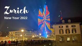 2022 New Year in Zurich Switzerland 🇨🇭 [upl. by Aicsila319]