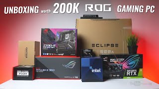 VLOG UNBOXING worth 200K ROG Gaming PC ft Strix Z590E Gaming Wifi amp Ryujin II 360 AIO Ph [upl. by Odareg99]