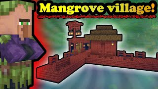 What would a Mangrove swamp village look like in Minecraft 119 [upl. by Og]