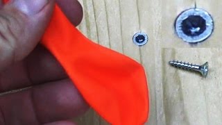 Cool Life Hack How to Remove a Broken Screw with a Simple Balloon by Wasaby Sajado [upl. by Aliam]