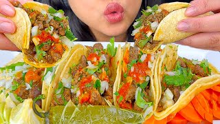 ASMR STEAK STREET TACOS WITH SPICY SAUCE  EATING SOUNDS  MUKBANG  ASMR Phan [upl. by Eilhsa]