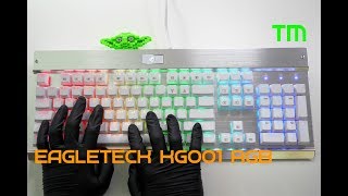 4K ASMR EagleTec KG001RGB Keyboard Short Review Typing Sound 이글텍 키보드 소리 [upl. by Auston78]