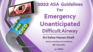 4 2022 American Society of Anaesthesiology Guidelines For Emergency Unanticipated Difficult Airway [upl. by Harneen906]