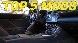 TOP 5 INTERIOR MODS UNDER 100 FOR A BRZGR86 [upl. by Ecirehs]