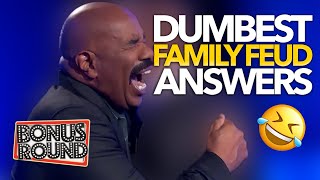 10 DUMBEST Family Feud Answers EVER [upl. by Ecnahs236]