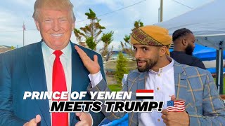 Prince Of YEMEN Meets Donald TRUMP [upl. by Adihahs]