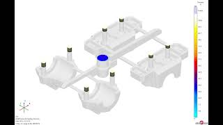 Bearing housing simulation via magmasoft ductileiron [upl. by Haddad]