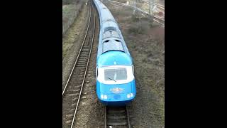 Midland Pullman passing under camera  train trainspotting pullman midlandpullman uk gb hst [upl. by Swords]