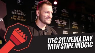 UFC 211 Stipe Miocic On Junior Dos Santos Title Fight amp More  FanSided  Sports Illustrated [upl. by Lyrehs213]