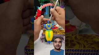 Krishna ji making with clay 🌸 cute krishna 🦚 Krishna ji jhula 🙏 Jai shree krishna shorts short [upl. by Parnas]