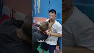 How to defend oneself by being strangled by the enemy martialarts selfdefense [upl. by Inittirb688]