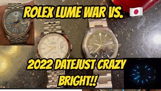 New Rolex DATEJUST LUME TEST amp quotchromalightquot Review Vs Citizen SuperLumiNova [upl. by Simone]