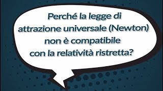 IlPOLIMIrisponde  La legge di attrazione universale è compatibile con la relatività ristretta [upl. by Enomyar]