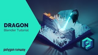 Dragon Melting The Wall  Blender 28 Low Poly 3D Modeling and Rendering Tutorial [upl. by Alliscirp]