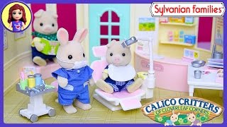 Sylvanian Families Calico Critters Country Dentist Set Unboxing Setup Play  Kids Toys [upl. by Lunette115]