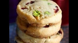 Christmas Cranberry amp Pistachio Shortbread Cookies [upl. by Sydelle]