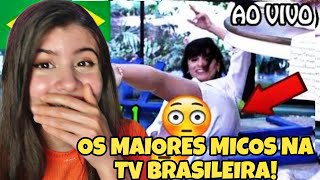 REACT  Os maiores MICOS AO VIVO na TV Brasileira PARTE 1 [upl. by Auhel]