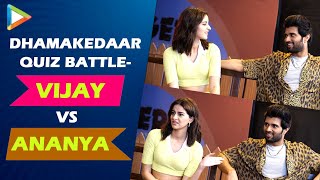 CRAZIEST BATTLE Ananya Panday amp Vijay Deverakondas ZABARDAST quiz  Liger [upl. by Rehpotisrhc]