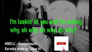 MINELLI  Rampampam Karaoke instrumental  backing vocals with lyrics [upl. by Mcnelly]