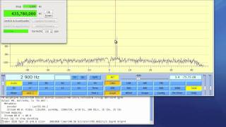 HO68 CW beacon with Funcube Dongle and Arrow antenna [upl. by Enninaej216]