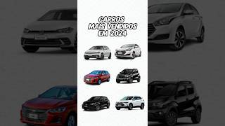 Carros mais vendidos em 2024 carros chevrolet fiat volkswagen polo argo hb20 automobile [upl. by Eihcra]