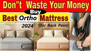 Best Orthopedic Mattress for Back Pain in India⚡Best Mattress in India 2024 [upl. by Barbee632]