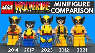 COMPARISON EVERY LEGO Wolverine Minifigure EVER Made [upl. by Kolnick668]