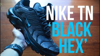 Nike Air Max Plus TN Tuned Black Hex Blue Unboxing  By L1M [upl. by Duma]