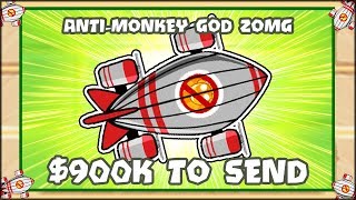 THE MOST EXPENSIVE ANTISUNGOD ZOMG IN BLOONS TD 900K  Bloons TD Battles HackMod BTD Battles [upl. by Marcia]