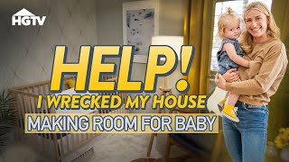 Only FOUR WEEKS to RENO Before the BABY  Help I Wrecked My House  HGTV [upl. by Oak]