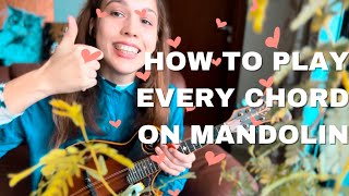 How to play EVERY chord on Mandolin ULTIMATE GUIDE [upl. by Madge]