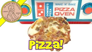 Dominos Make N Bake Pizza Oven  Meat Lovers Pizza [upl. by Enelear478]