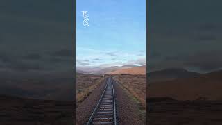 POV You are driving the Caledonian Sleeper out of the UK’s highest railway station Corrourtrain [upl. by Ayerdna]